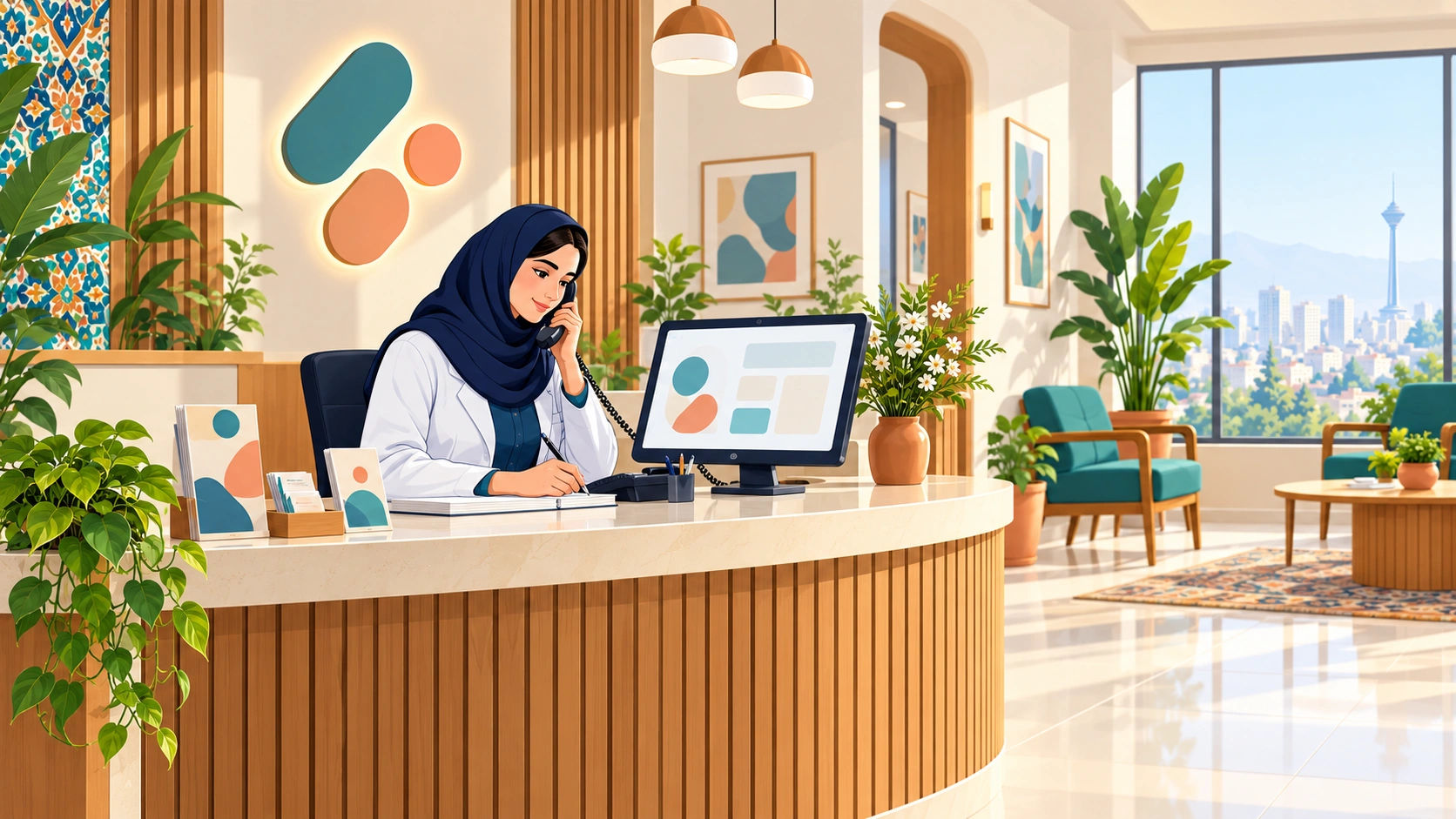 تابلو و هویت بصری یک کلینیک